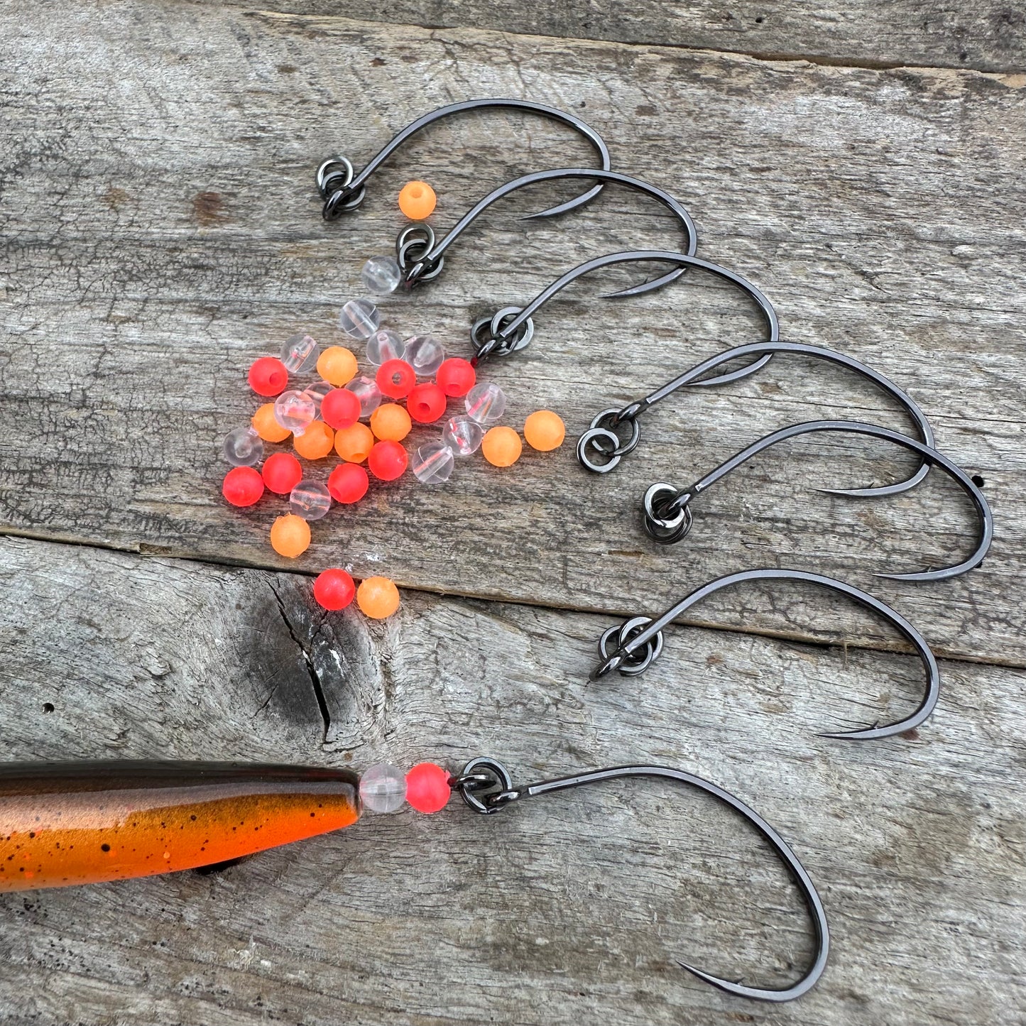 Savage Gear Ring Rigged single hook + m/30 perler