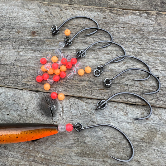 Savage Gear Ring Rigged single hook + m/30 perler